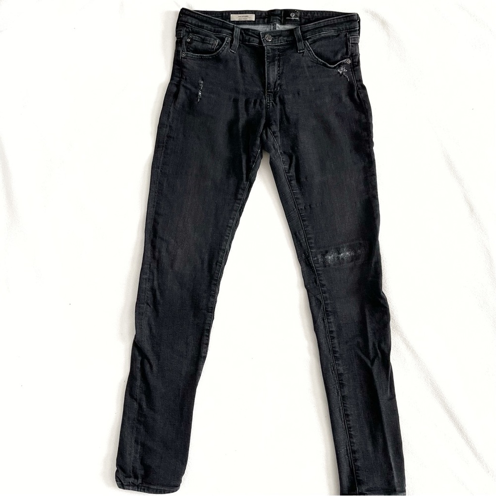 AG Adriano Goldschmied The Legging Distressed Jeans